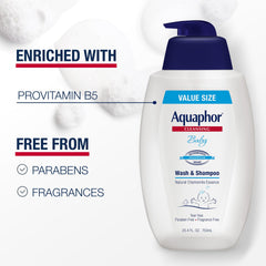 Aquaphor textura de espuma ligera que facilita enjuague sin resecar