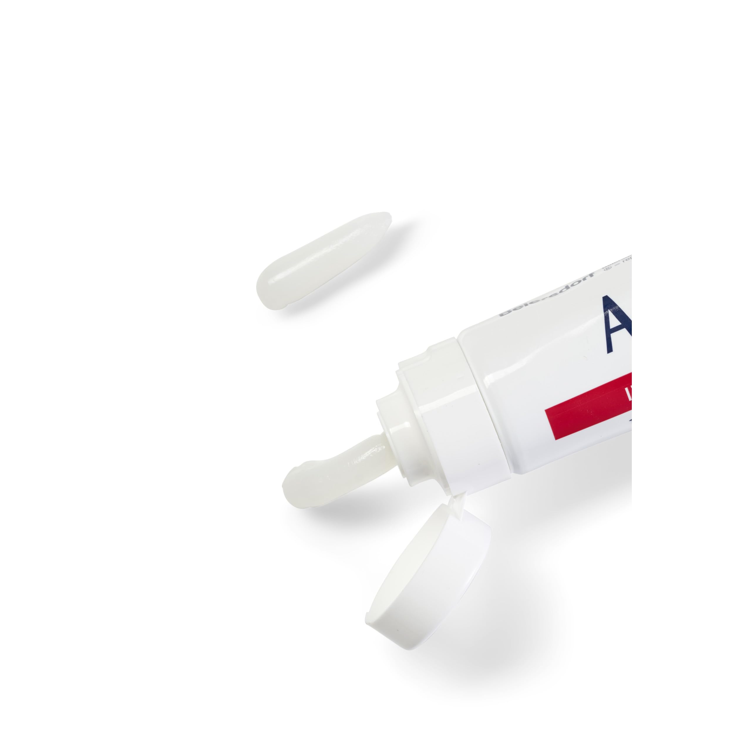 Aquaphor tubo frontal 2 oz mostrando producto y alivio rápido