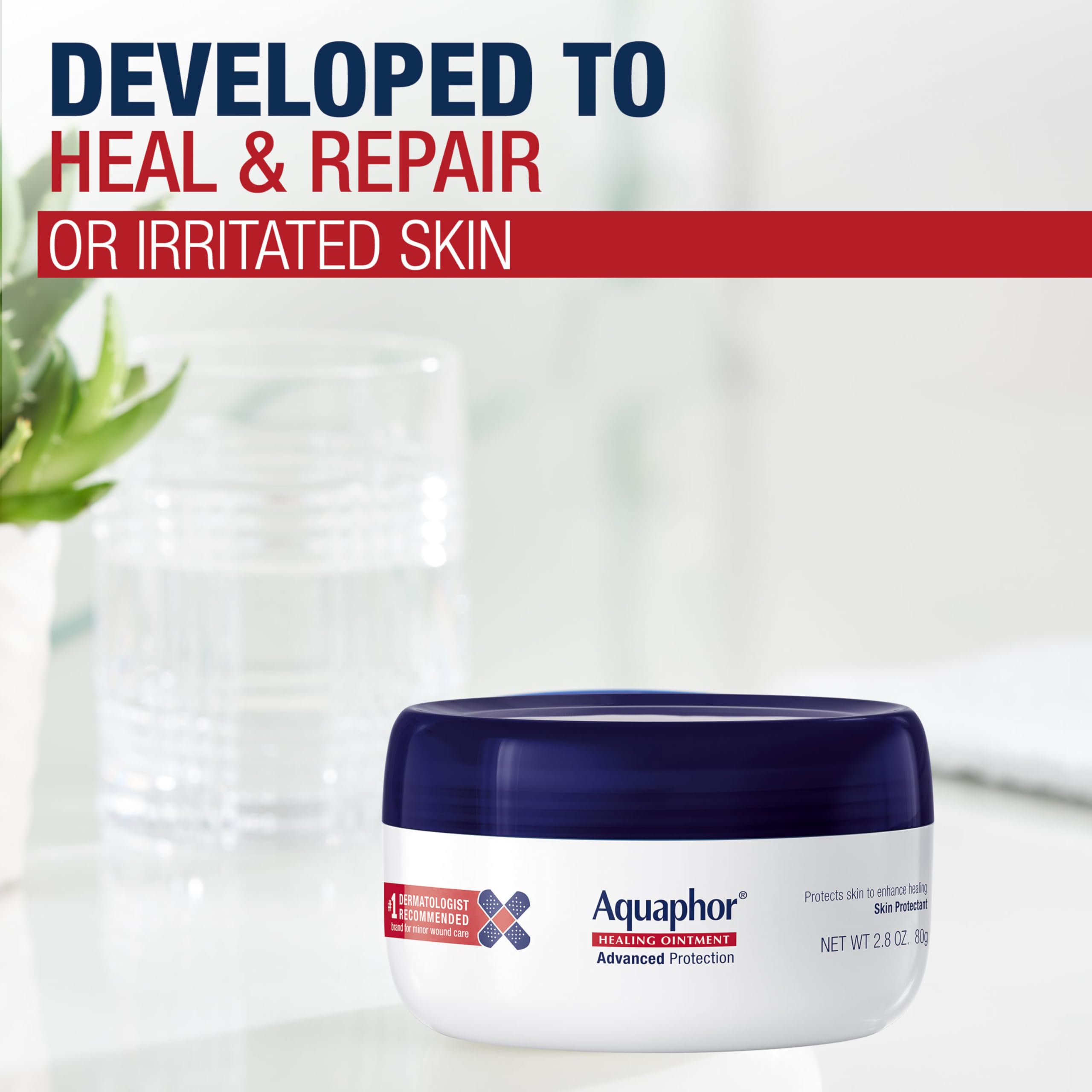 Aquaphor textura blanca translúcida detalle que nutre eficazmente