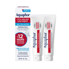 Aquaphor tubo frontal mostrando diseño y tamaño, alivio tópico inmediato