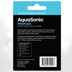 Aquasonic cabezal desmontado mostrando base de acople, fácil reemplazo
