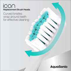 AquaSonic cabezal en mano para apreciar tamaño y control ergonómico