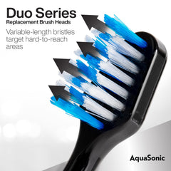 AquaSonic primer plano del cabezal que destaca calidad y diseño suave
