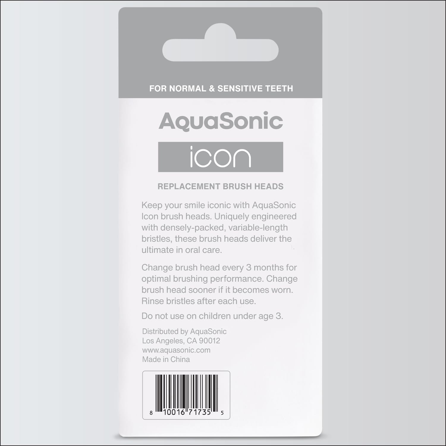 AquaSonic textura de cerdas demostrando suavidad y durabilidad