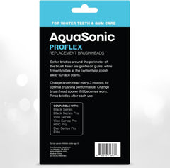 AquaSonic caja con 8 unidades mostrando cantidad ideal para reemplazos