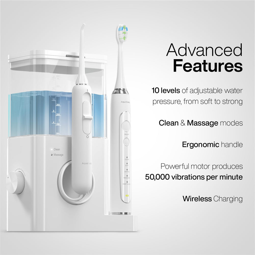 AquaSonic Vibe Series Pro detalle del mango y botones para control cómodo