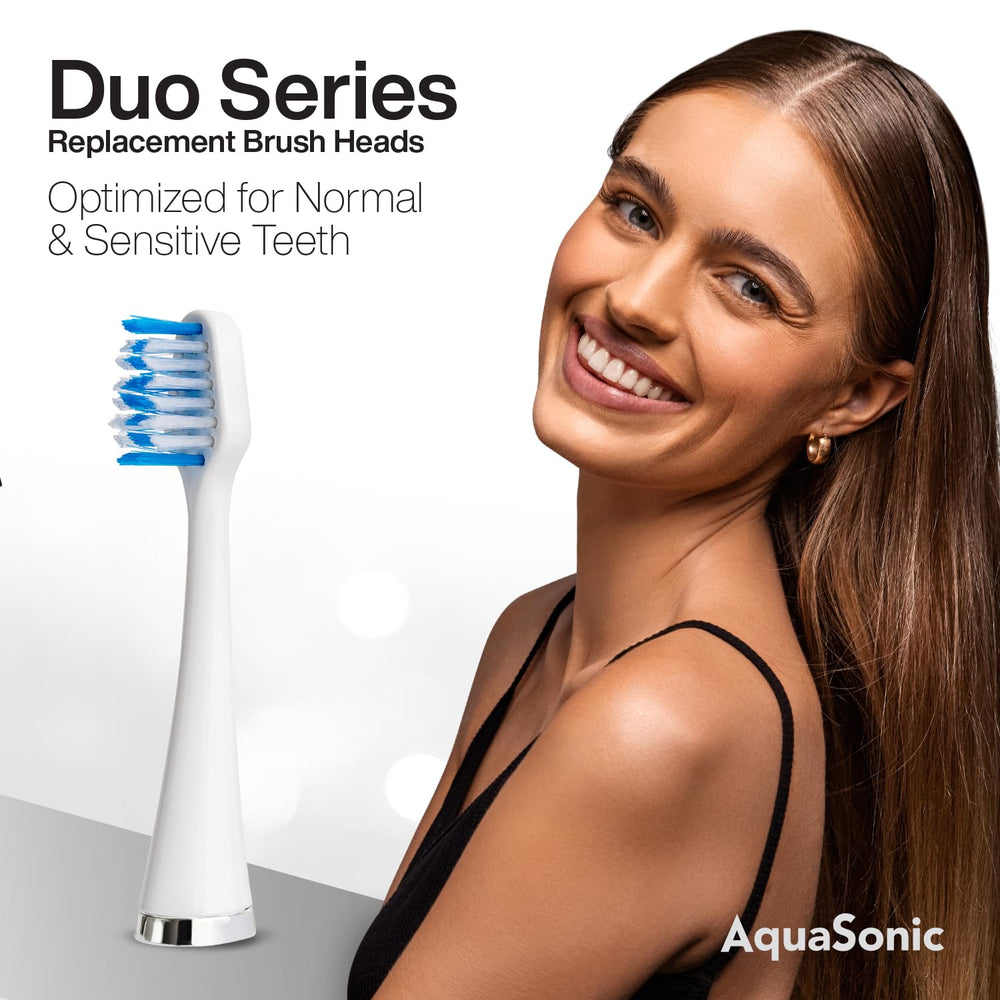 AquaSonic detalle de cerdas DuPont con longitudes variables para limpieza eficaz