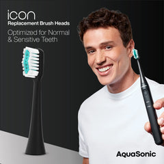 AquaSonic detalle de cerdas multi‑longitud que mejora limpieza interdental