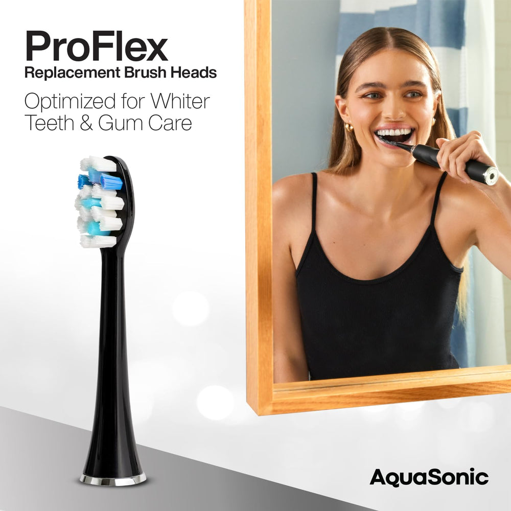 Aquasonic detalle de cerdas ProFlex con doble densidad, protege encías