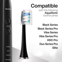 AquaSonic etiqueta con sello ADA aceptado inspirando confianza en seguridad