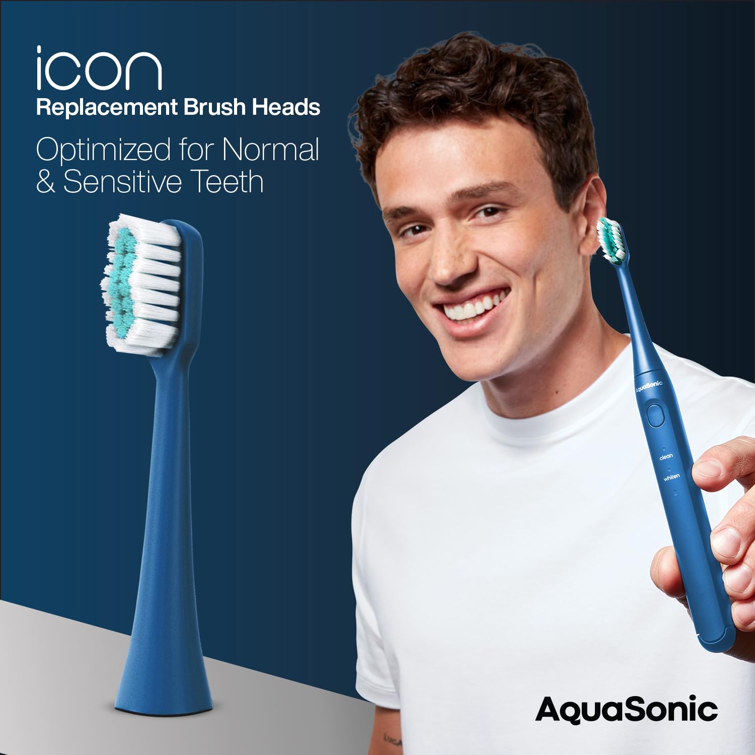 AquaSonic detalle de cerdas multi‑longitud que mejora limpieza interdental