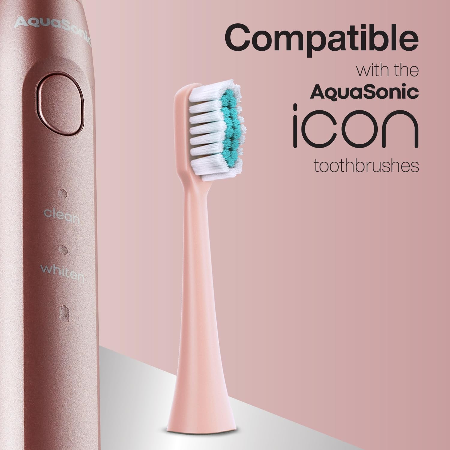 AquaSonic cabezal solo en color Blush para reemplazo fácil