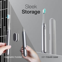 Aquasonic Icon soporte magnético en baño para almacenamiento higiénico