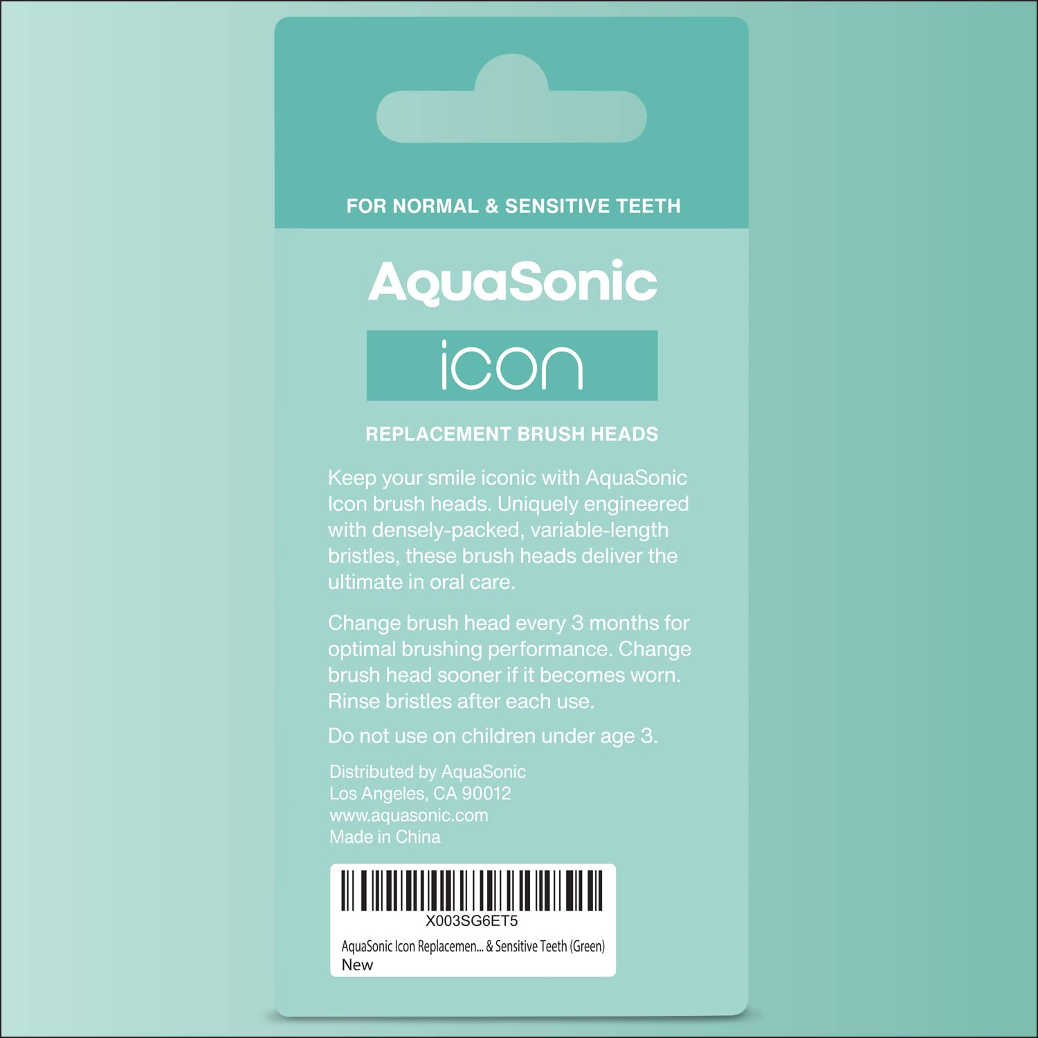 AquaSonic primer plano de textura de cerdas que protege encías