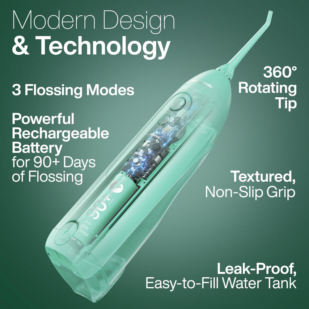 Aquasonic Icon textura y acabado mint que facilita agarre cómodo