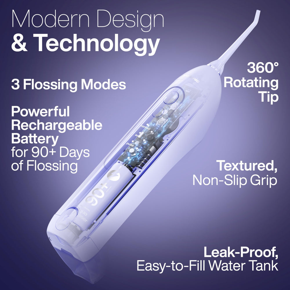 Aquasonic Icon en uso junto al lavabo demostrando facilidad y resistencia al agua