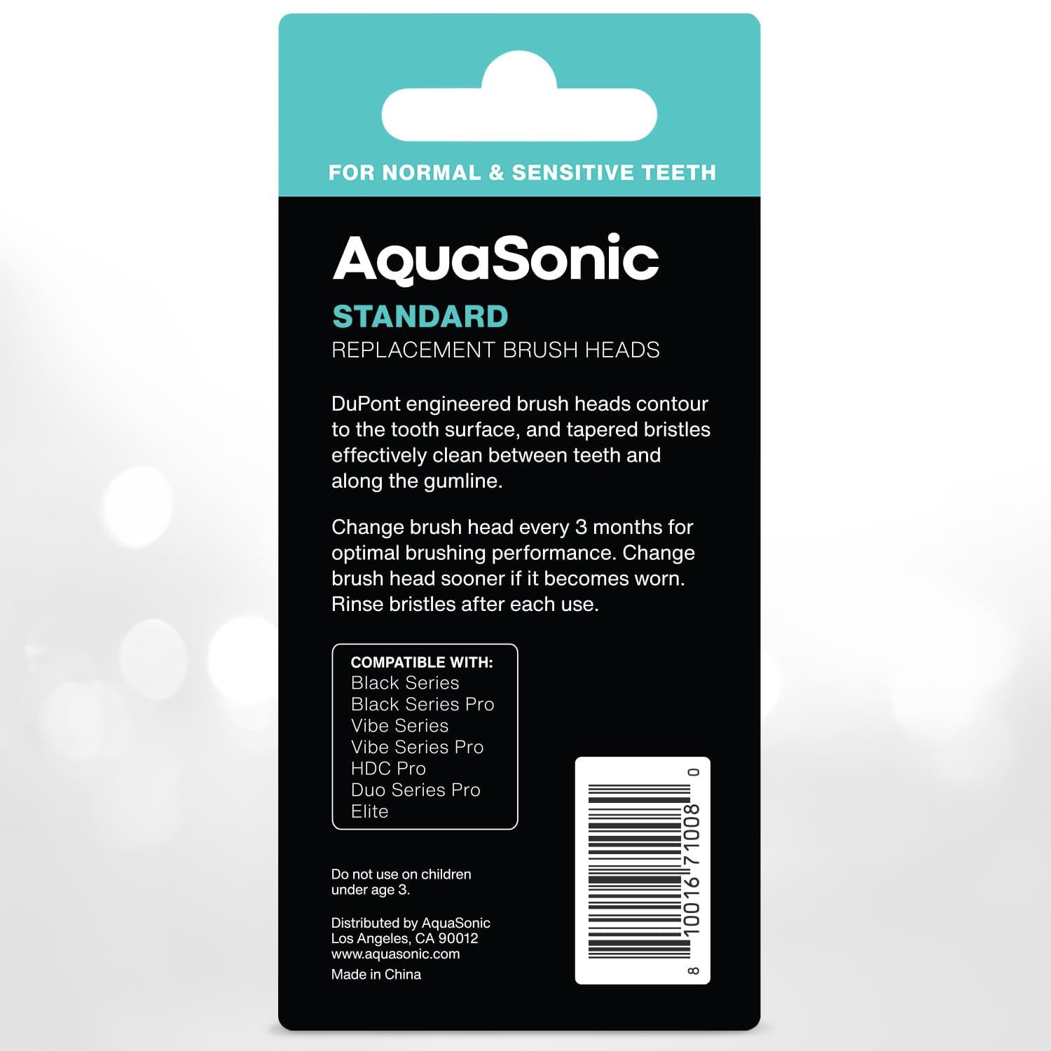 AquaSonic primer plano de textura de cerdas para limpieza suave