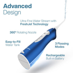AquaSonic depósito de agua transparente que facilita recarga y limpieza rápida