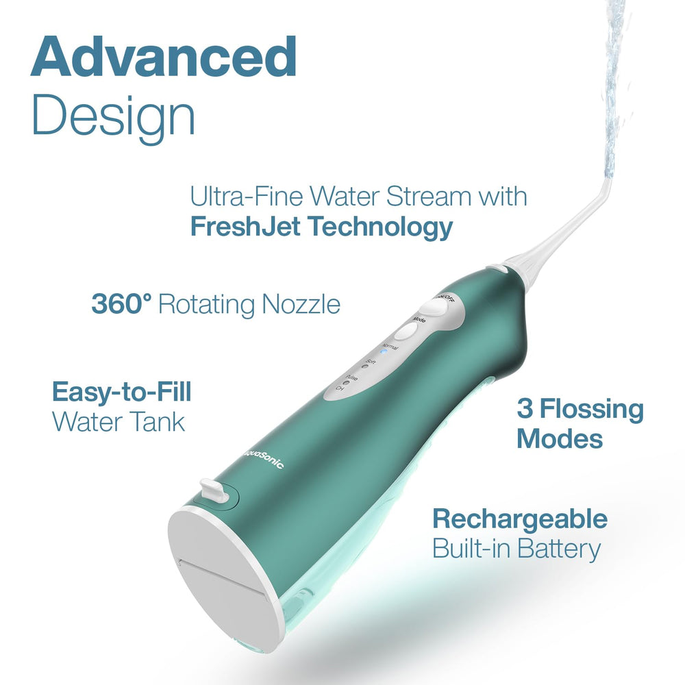 Aquasonic cuerpo resistente al agua que facilita limpieza segura en el baño
