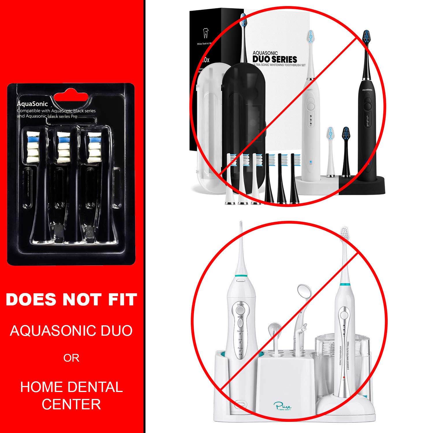 Aquasonic en baño junto a accesorios, imagen lifestyle para uso diario