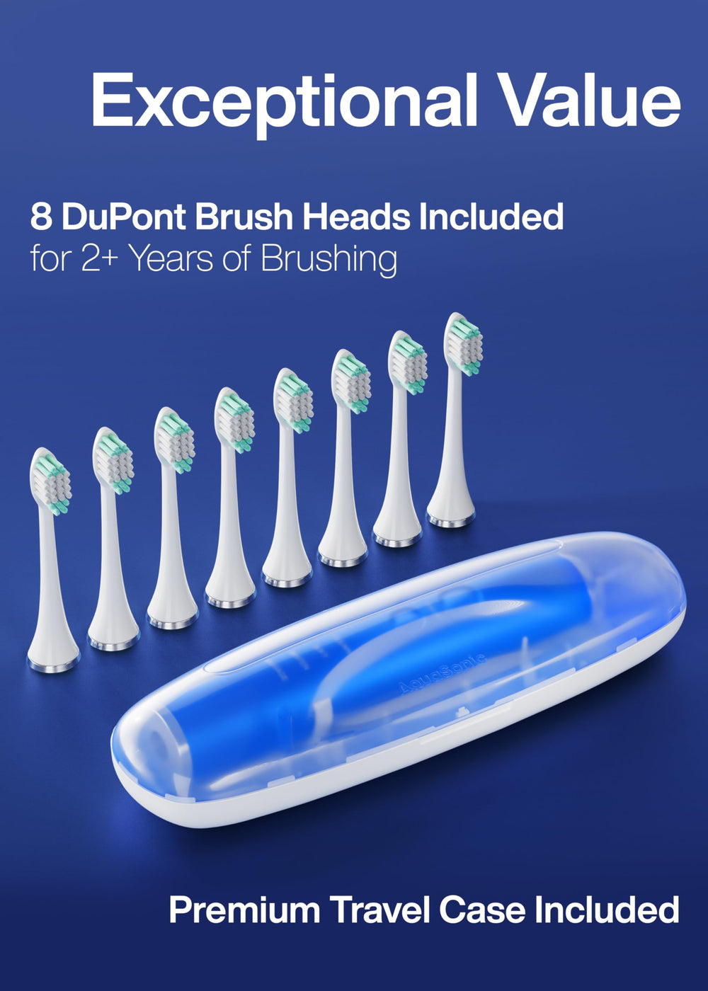 Base de carga inalámbrica Aquasonic Vibe Series recargando rápido y sin cables