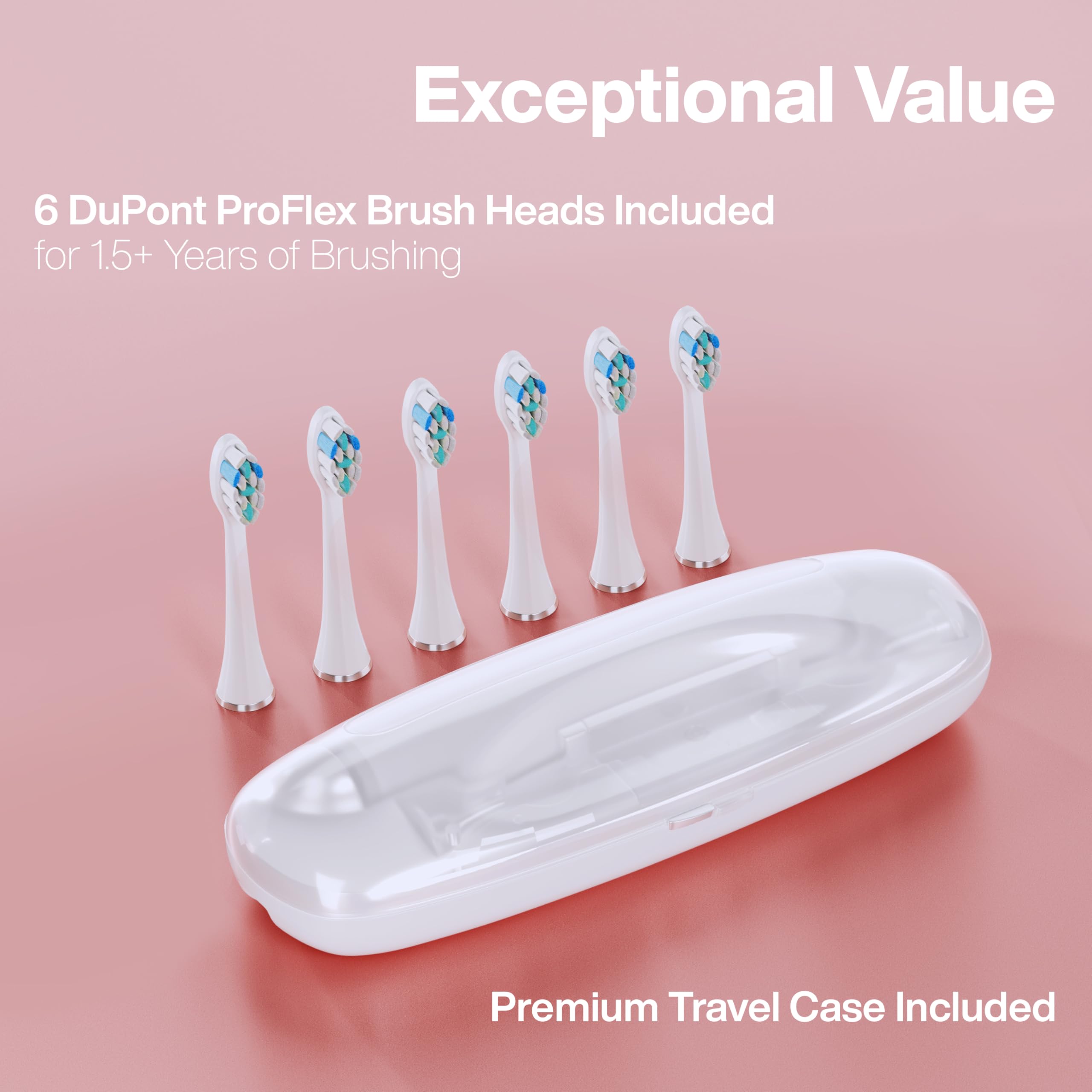 Estuche premium Aquasonic abierto protegiendo el cepillo para viajar seguro