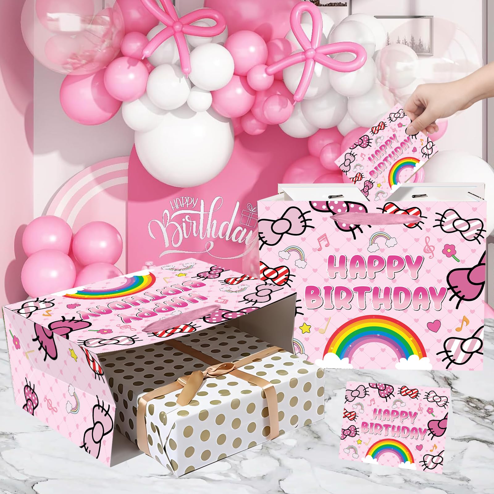 aqwithaj ambientación de fiesta rosa crea atmósfera alegre
