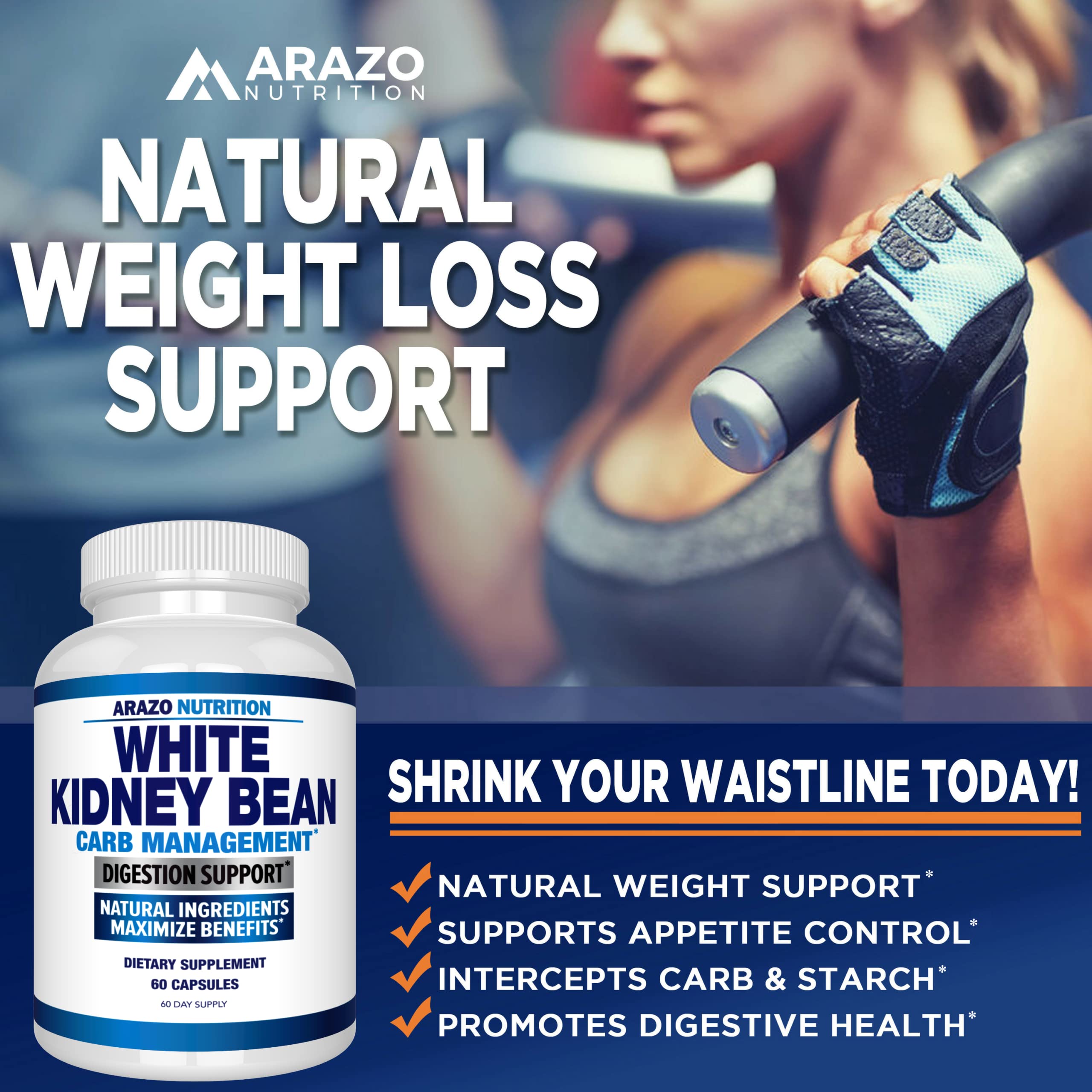 Arazo Nutrition envase junto a un plato con carbohidratos para contexto de uso