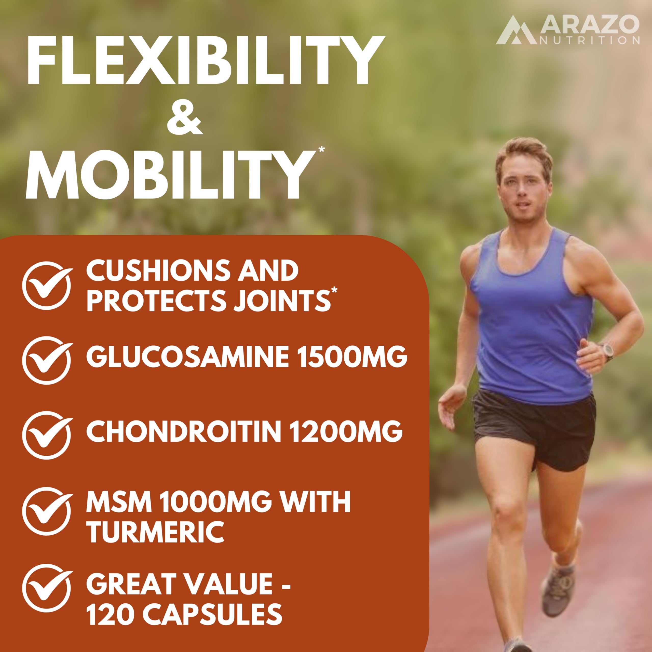 Arazo Nutrition frasco en mano para mostrar tamaño de la dosis y conveniencia