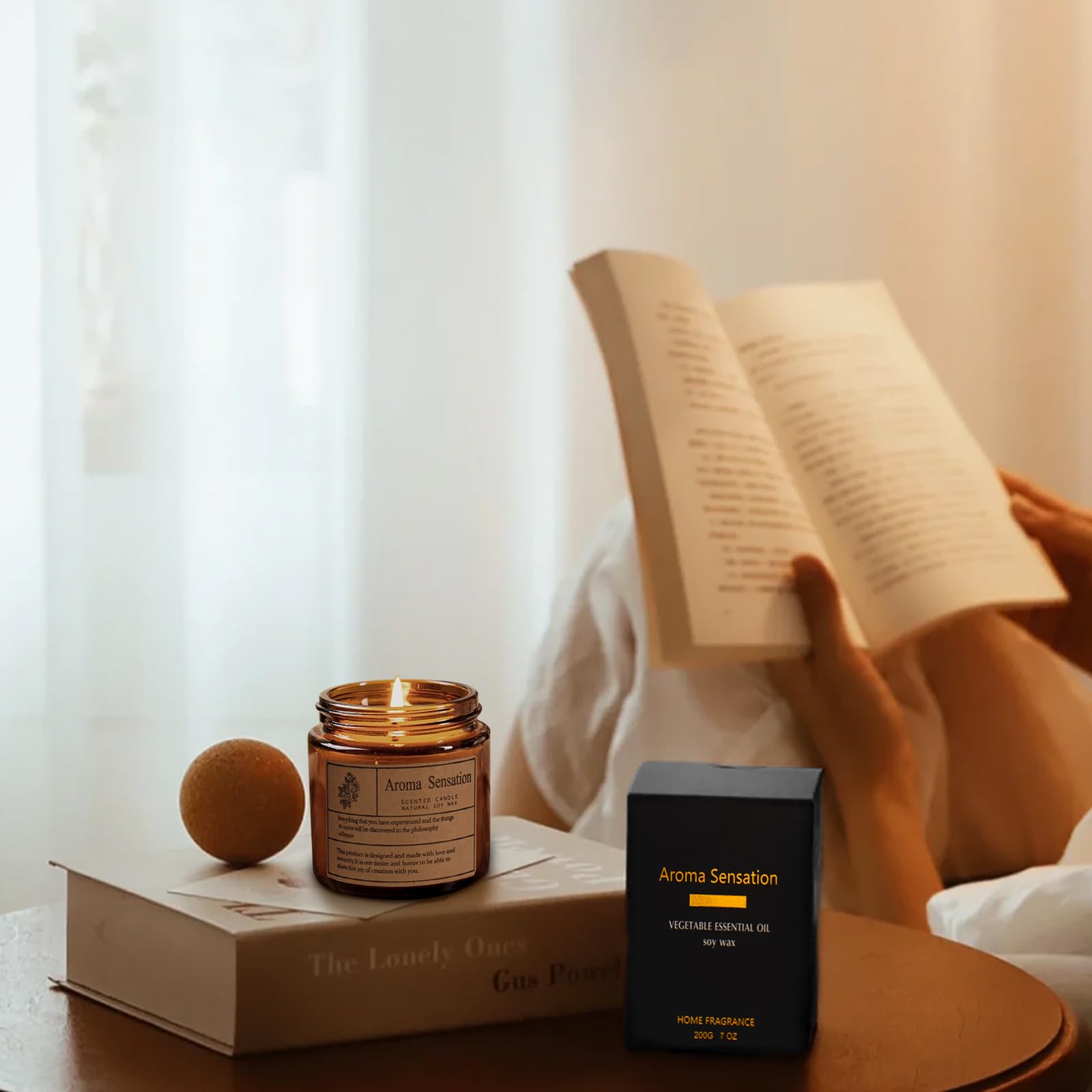 ARCASA Coconut Vanilla Candle in reusable tin for sustainable decor