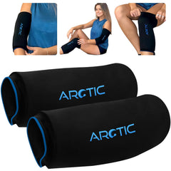 Arctic Neck Relief vista frontal del pack mostrando dos fundas y ventajas