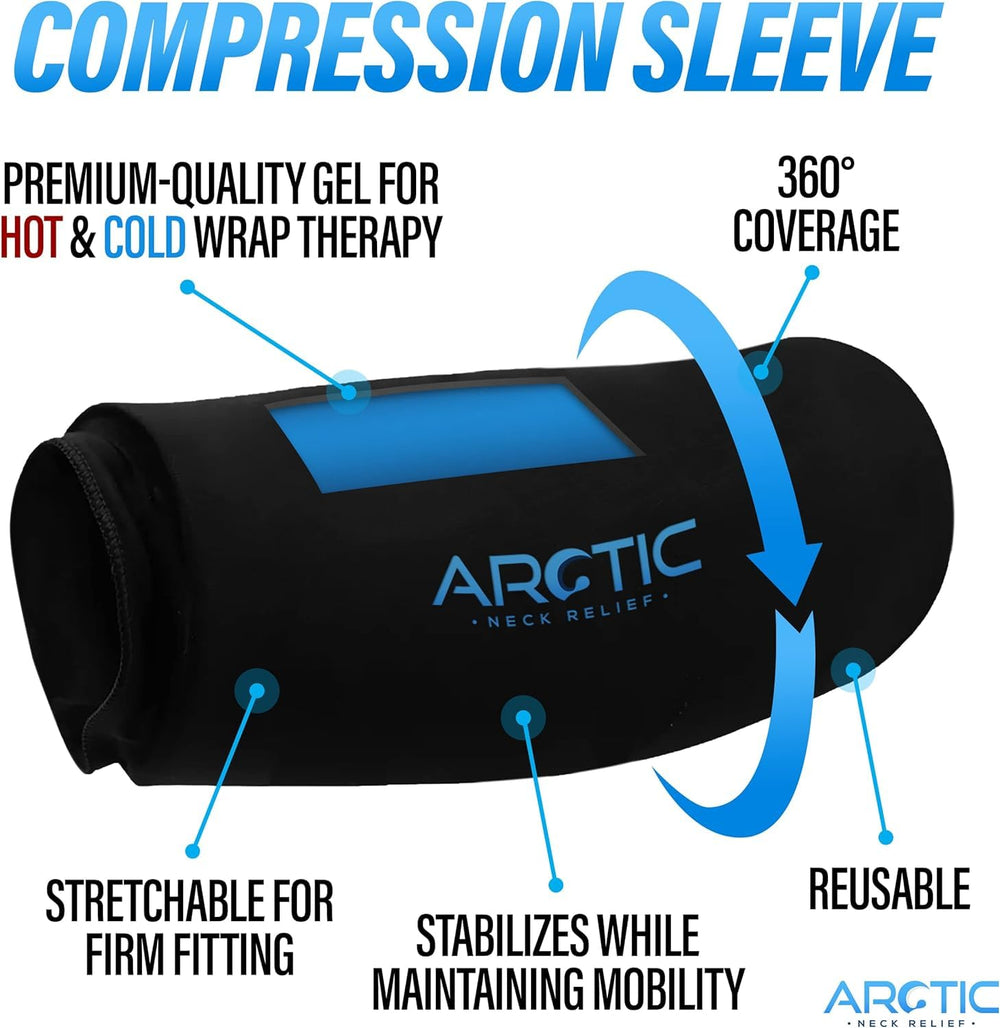 Arctic Neck Relief detalle del gel flexible que mejora el contacto y confort