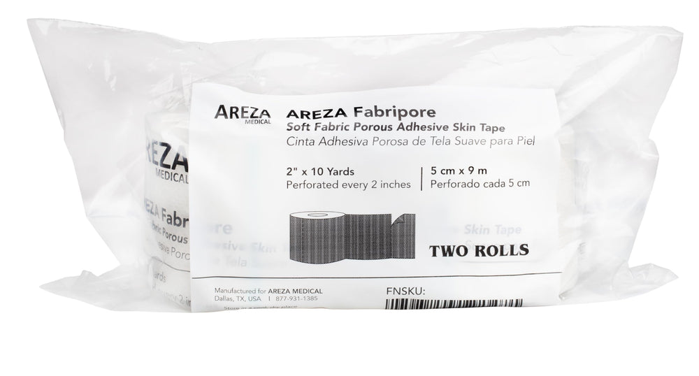 Areza Medical close-up de textura de tela porosa que mejora ventilación