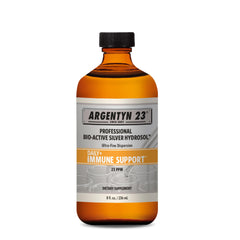 Argentyn 23 vista frontal del envase mostrando la botella y etiqueta, claridad y confianza