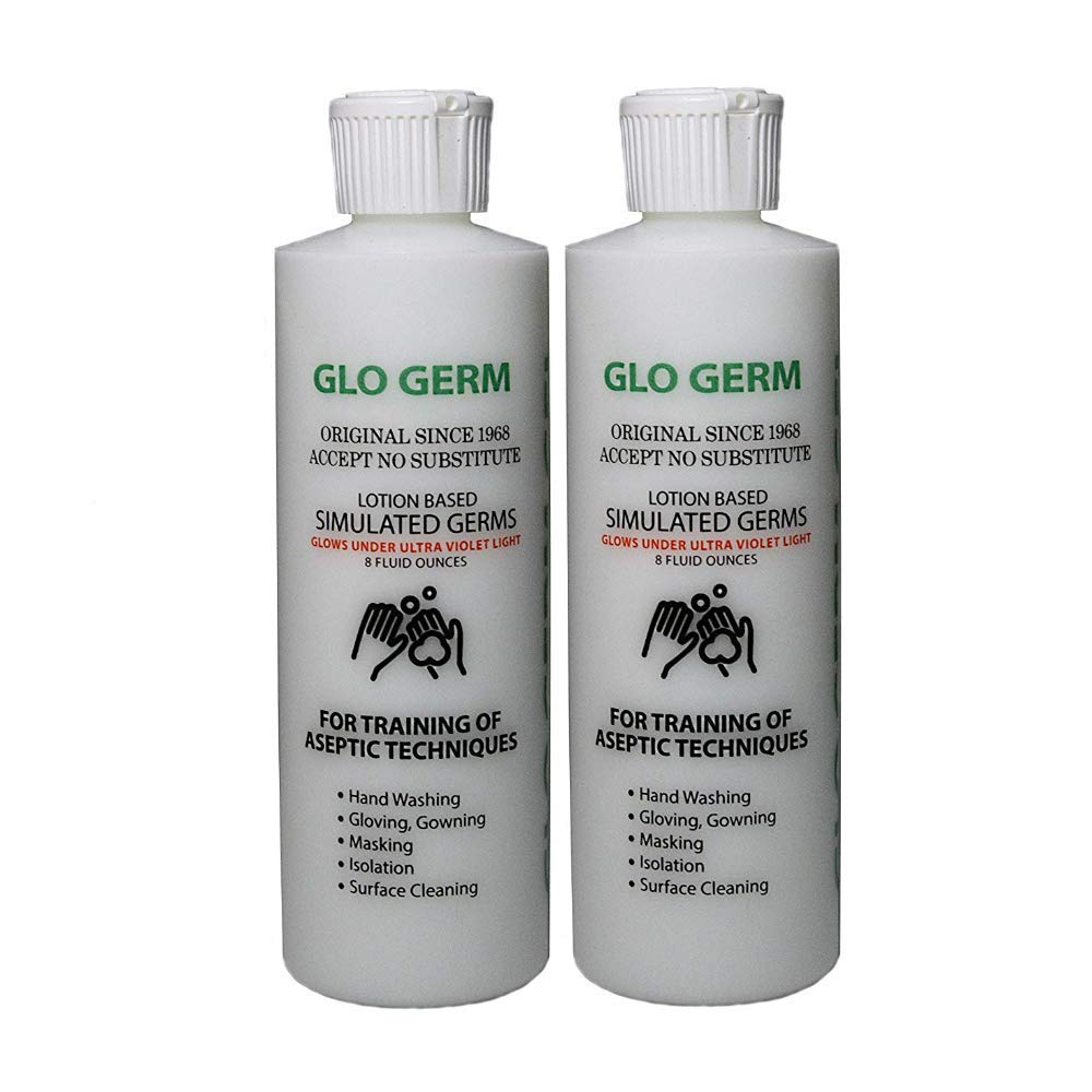 Arikit Glo Germ Gel vista frontal del envase y etiquetado, fácil identificación