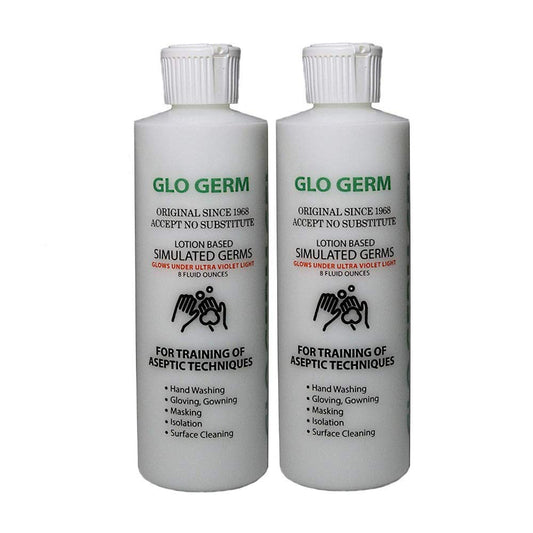 Arikit Glo Germ Gel vista frontal del envase y etiquetado, fácil identificación