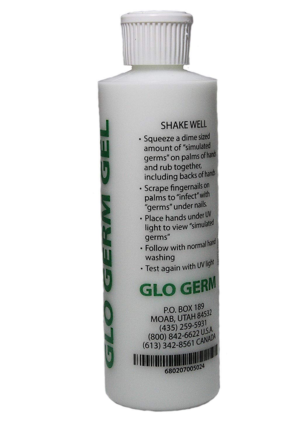 Arikit Glo Germ Gel primer plano de la textura en gel para aplicación precisa