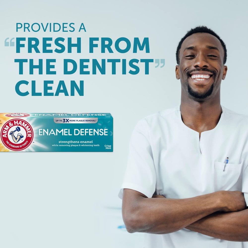 Arm & Hammer junto a regla para comparar tamaño y volumen práctico