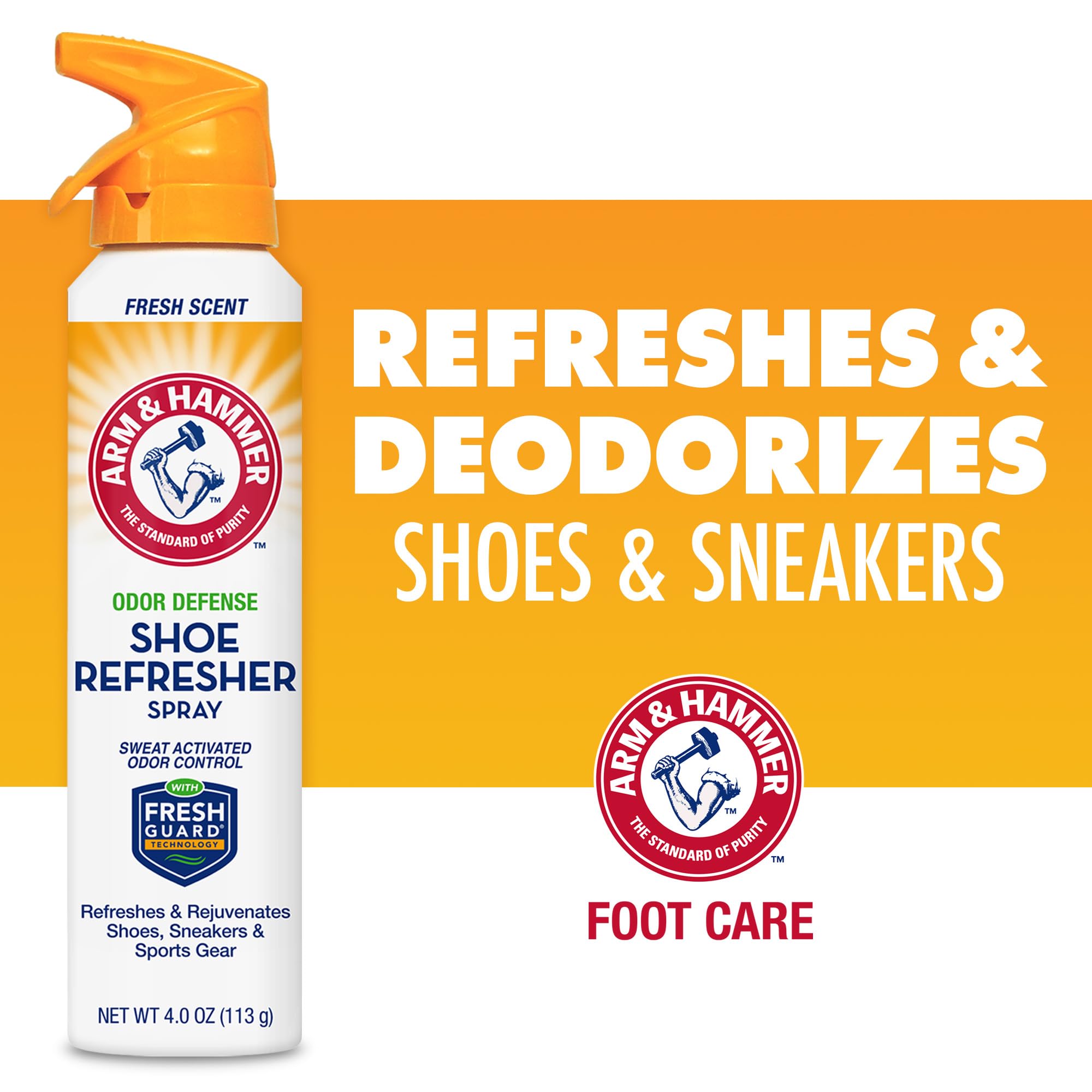 Arm & Hammer detalle de la boquilla para aplicación precisa dentro del zapato