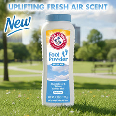 Arm & Hammer vertiendo polvo en la mano, dosificación limpia y fácil