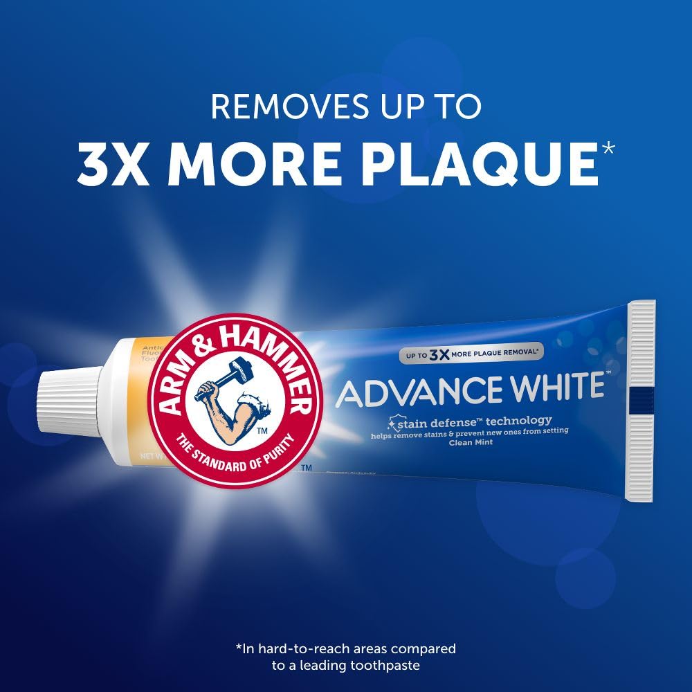 Arm & Hammer comparación de tamaño con mano para escala práctica