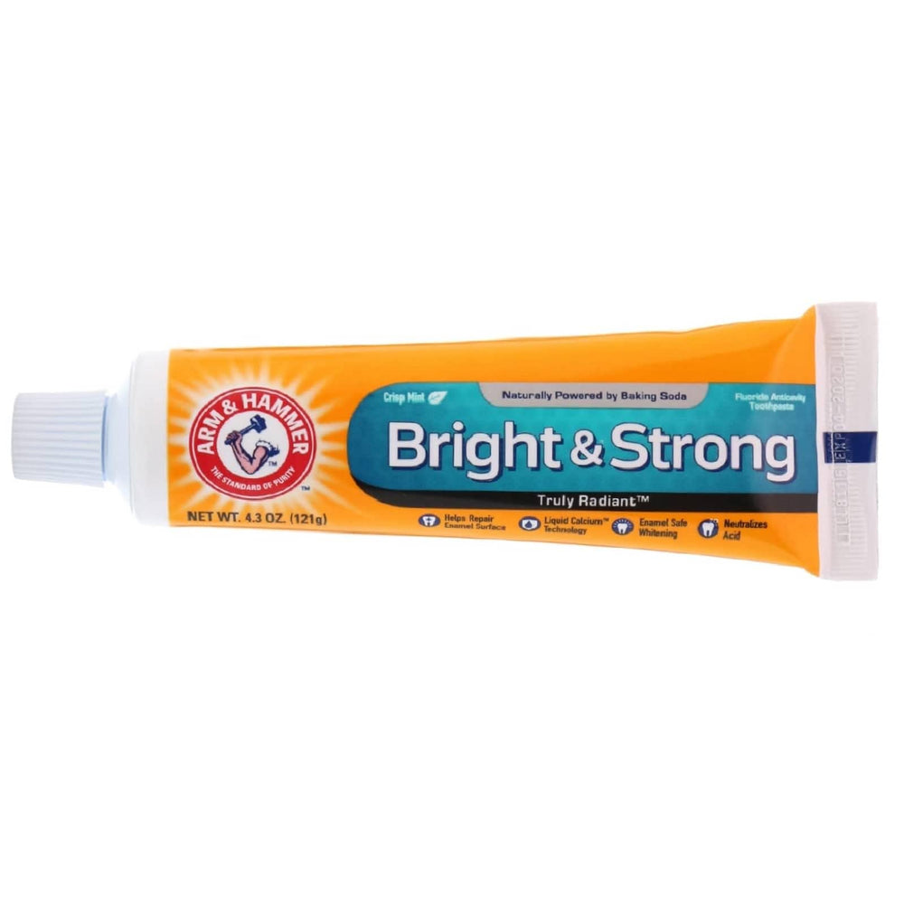 Arm & Hammer detalle de etiqueta con ingredientes clave y beneficios claros
