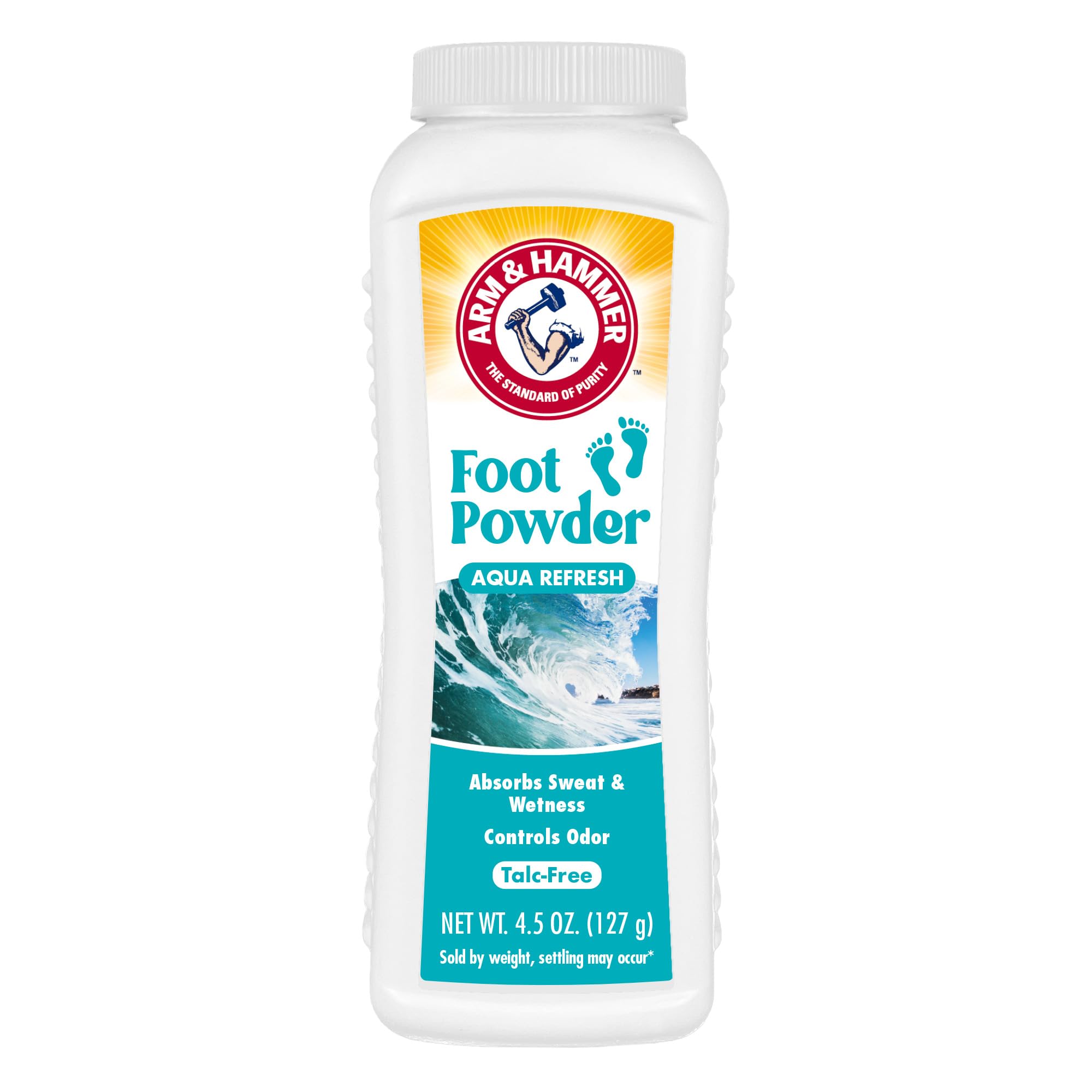 Arm & Hammer envase frontal Aqua Refresh muestra el diseño y tamaño práctico