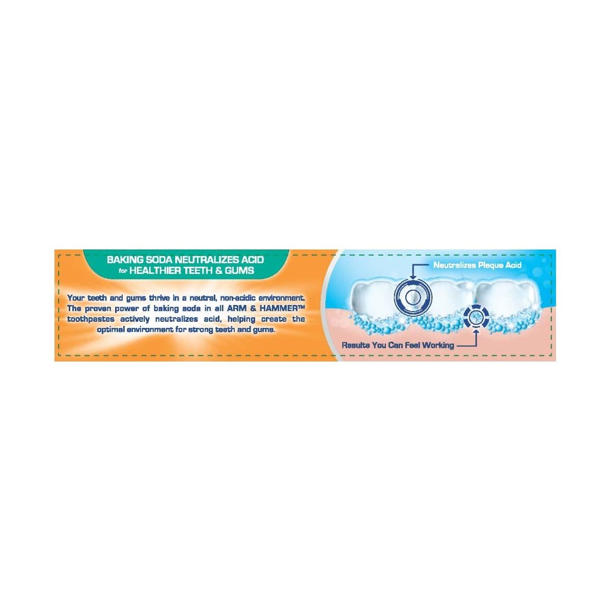 Tres tubos de Arm & Hammer apilados destacando ahorro y suministro prolongado
