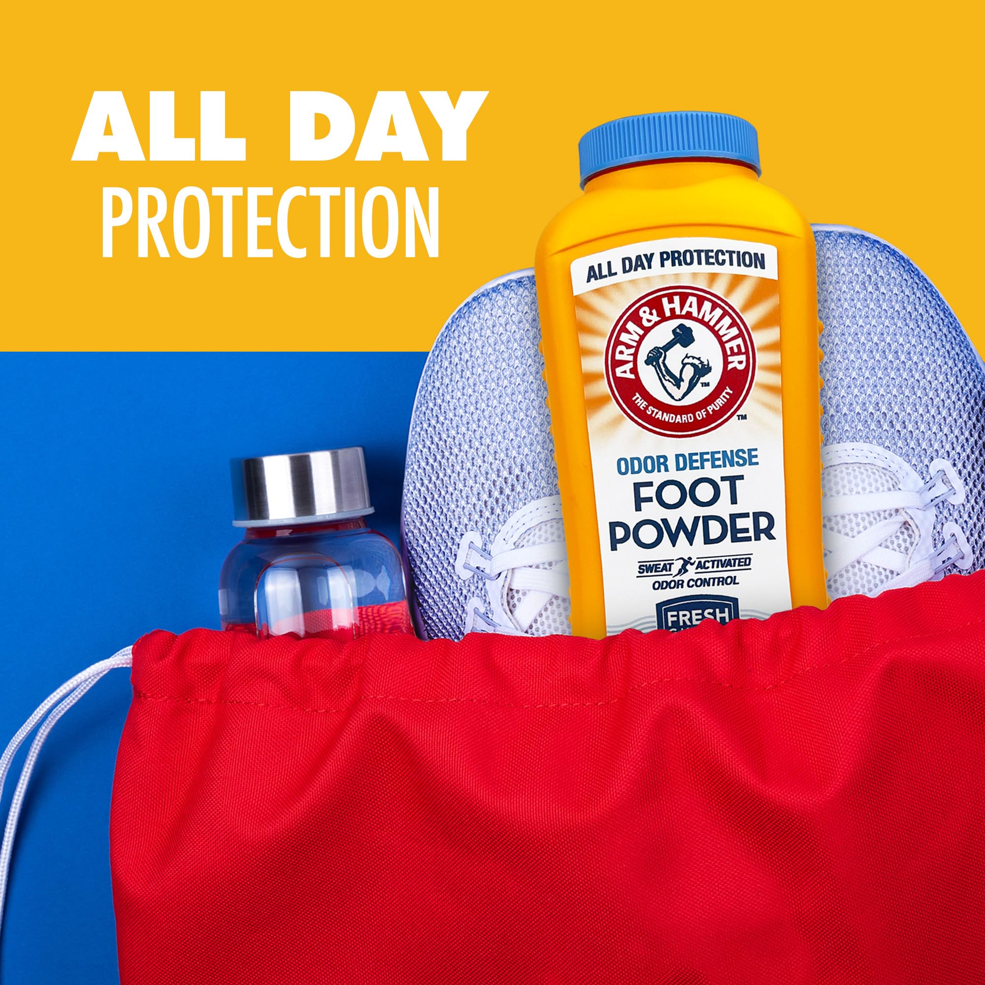 Arm & Hammer polvo dentro de zapato eliminando humedad y olor