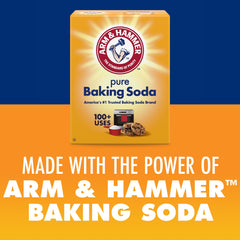 Arm & Hammer comparación de tamaño en mano para visualizar 3.5 oz