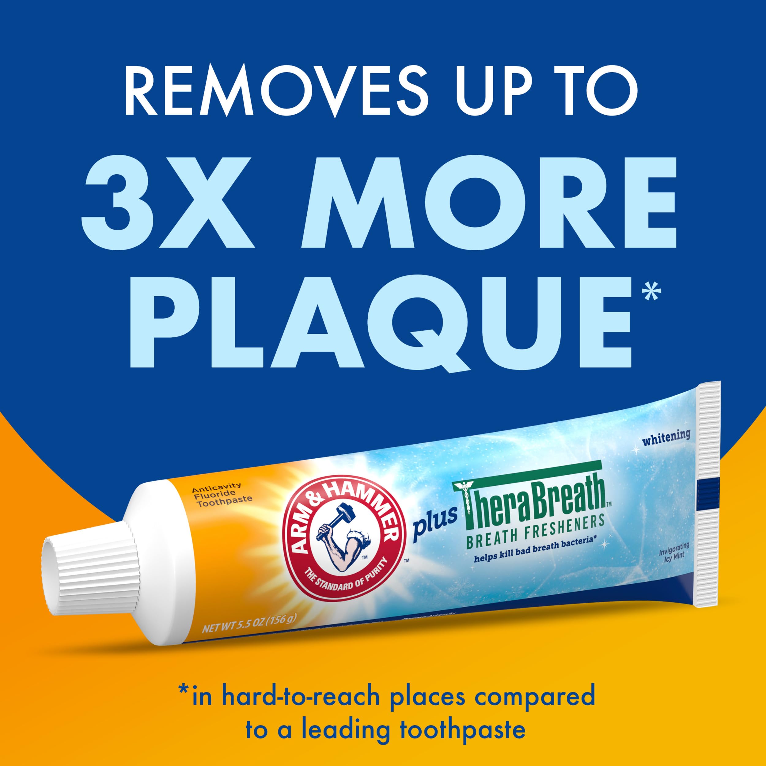 Arm & Hammer tamaño comparativo para apreciar volumen del tubo