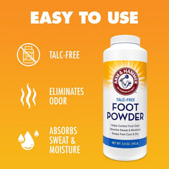 Arm & Hammer primer plano de la textura del polvo, absorbe humedad