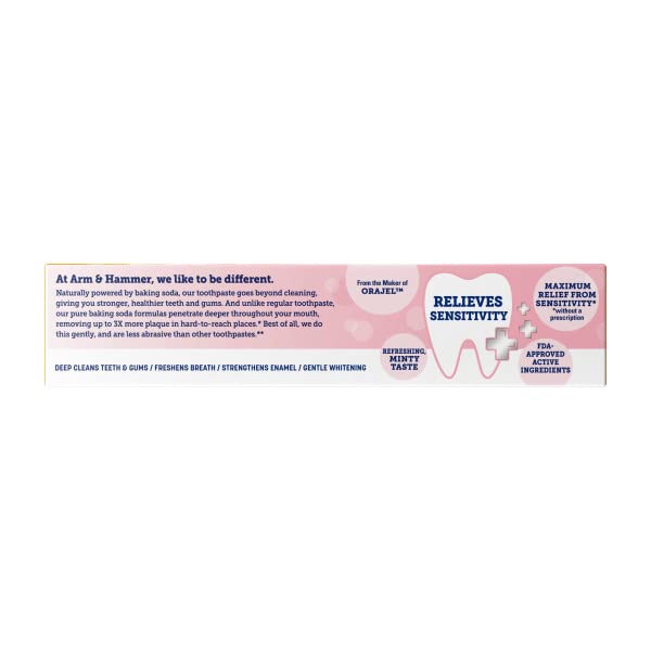 Arm & Hammer en baño elegante que sugiere rutina diaria y encías sanas