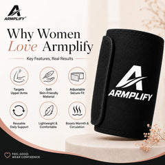 ARMPLIFY ARM cierre de velcro mostrando ajuste seguro y fácil
